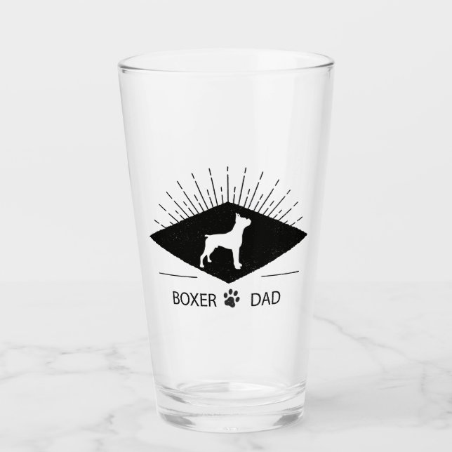 Boxer Dad Pint Glass (Front)