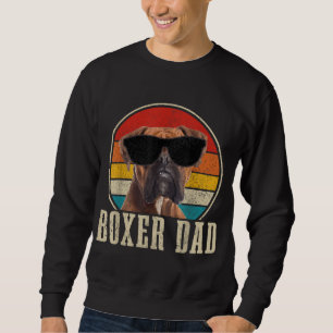 Boxer Dad Vintage Funny Boxer Dog Owner Sweatshirt