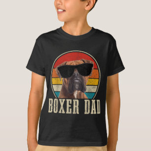 Boxer Dad Vintage Funny Boxer Dog Owner T-Shirt