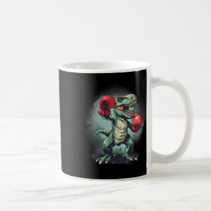 Boxer Dinosaur Boxing Dino Kickboxing T-rex Boxing Coffee Mug