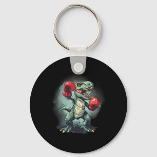 Boxer Dinosaur Boxing Dino Kickboxing T-rex Boxing Key Ring