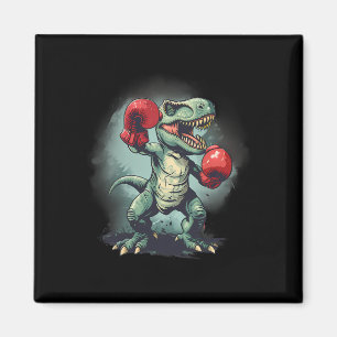 Boxer Dinosaur Boxing Dino Kickboxing T-rex Boxing Magnet