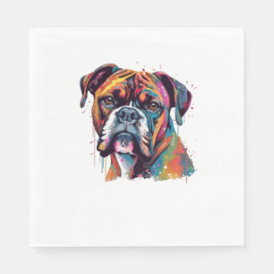 Boxer Dog  2 Napkin