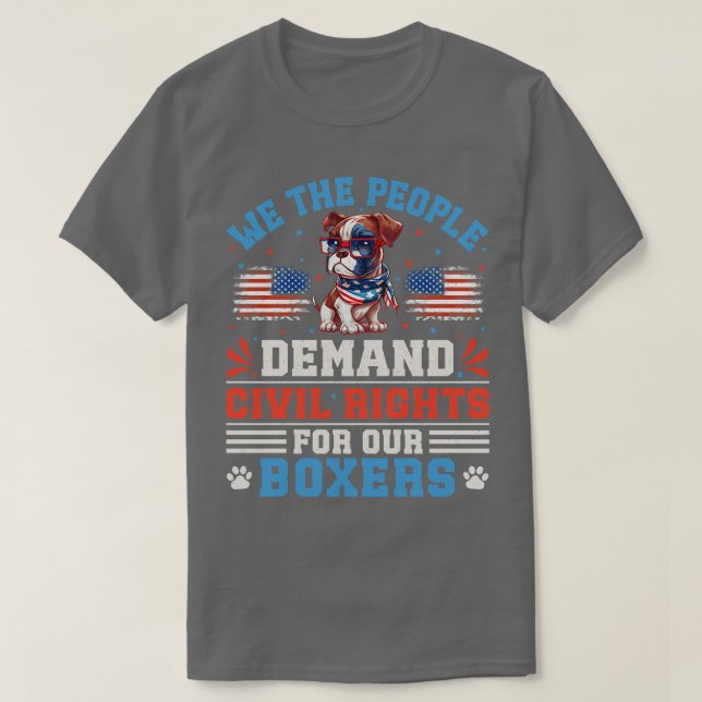 Boxer Dog 3 T-Shirt (Design Front)