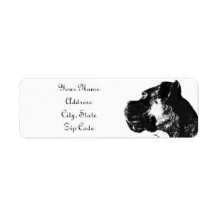 Boxer Dog Address Label