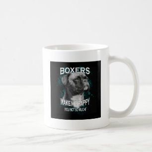 Boxer Dog Animal Lovers Art Text Coffee Mug