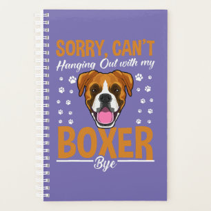 Boxer Dog Apparel Boxer Dog Lover  Planner
