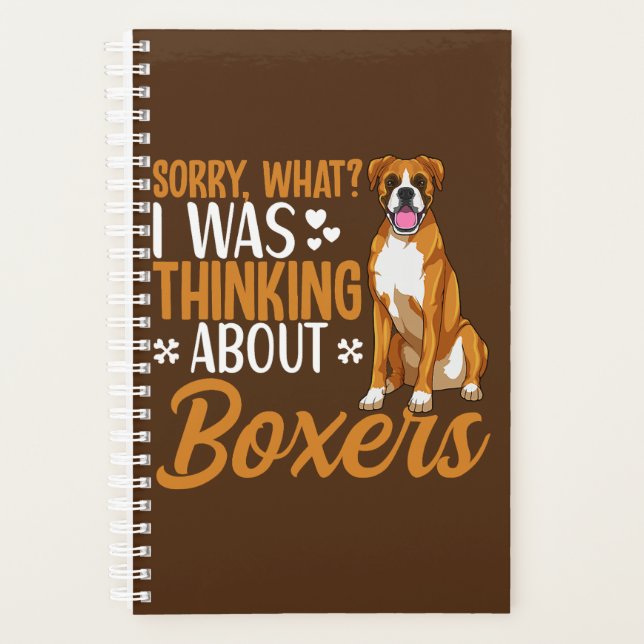 Boxer Dog Apparel Boxer Dog Lover  Planner (Front)