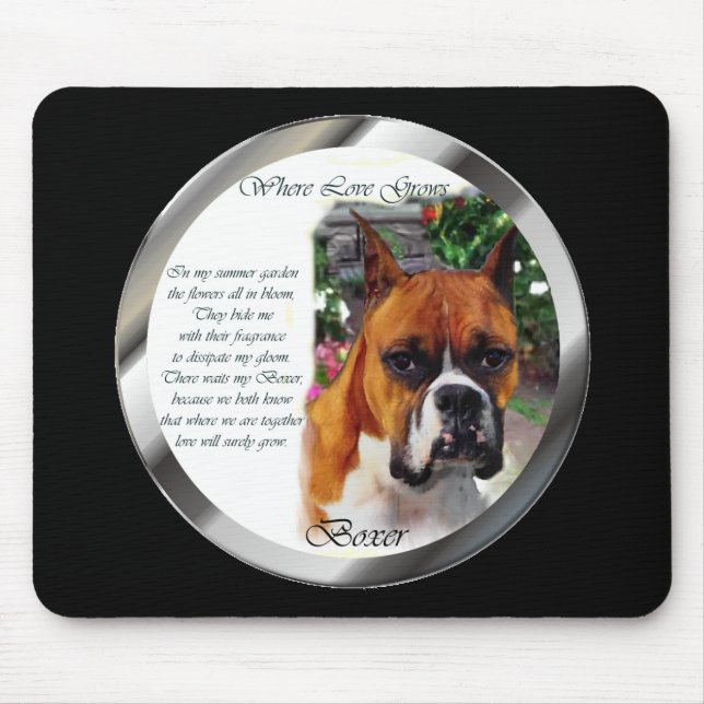 Boxer Dog Art Gifts Mouse Mat (Front)