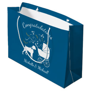 Boxer Dog Baby Shower Large Gift Bag