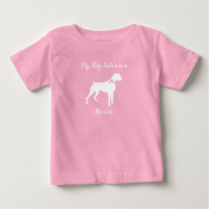 Boxer Dog Baby Shower Puppy Pink Girl T-Shirt