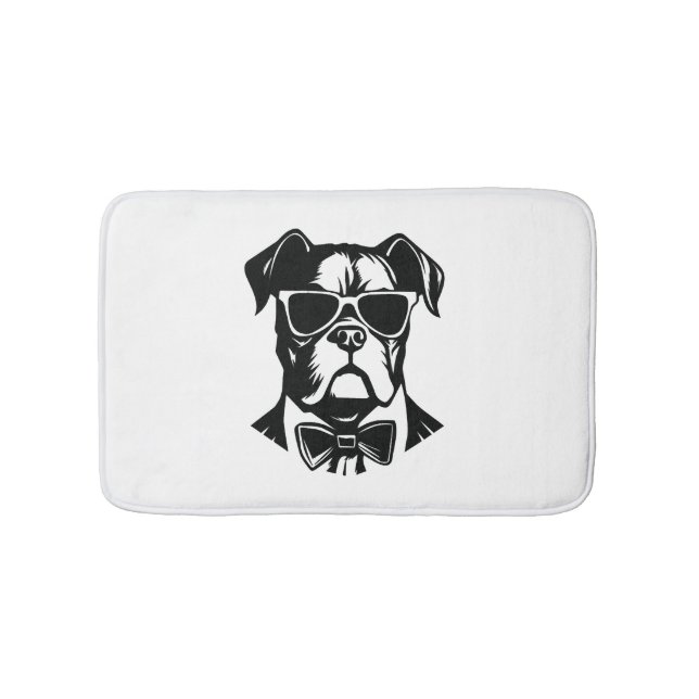 Boxer Dog Bath Mat (Front)