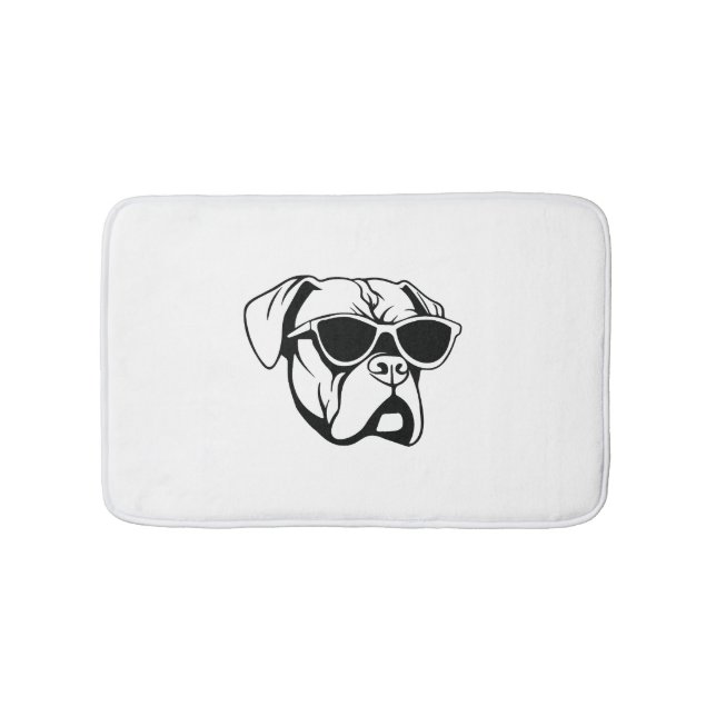 Boxer Dog Bath Mat (Front)