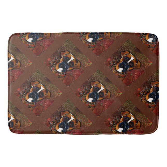 Boxer Dog Bath Mat (Front)