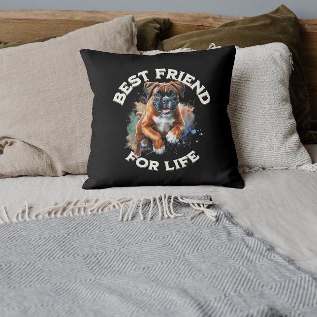 Boxer Dog Best Friend For Life Cushion (Creator Uploaded)