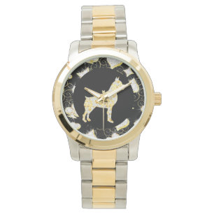 BOXER DOG  BLING WATCH