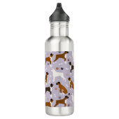Boxer Dog Bones and Paws 710 Ml Water Bottle (Right)