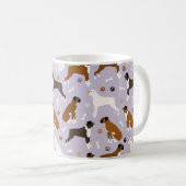 Boxer Dog Bones and Paws Coffee Mug (Front Right)