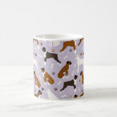 Boxer Dog Bones and Paws Coffee Mug (Center)
