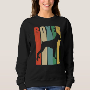 Boxer Dog Boxer Dog Retro Sweatshirt