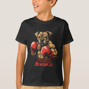 Boxer Dog Boxing Gloves Graphic For Men Women Girl T-Shirt