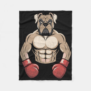 Boxer Dog Boxing Gloves Pet Dogs Boxers Men Women Fleece Blanket