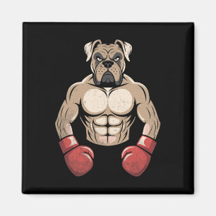 Boxer Dog Boxing Gloves Pet Dogs Boxers Men Women  Magnet