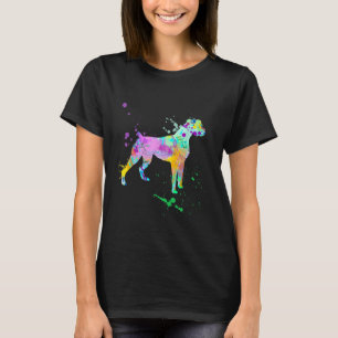 Boxer Dog Breed Paint Splatter Art Pet Lovers T-Shirt