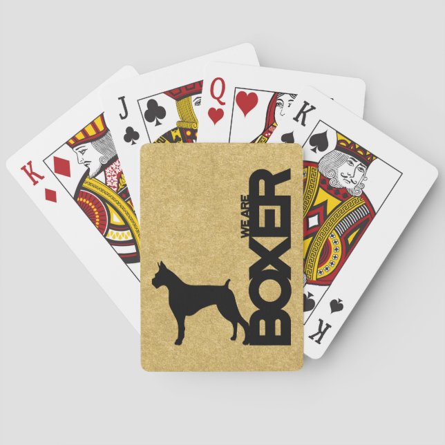 Boxer Dog Breed Playing Cards Theme (Back)