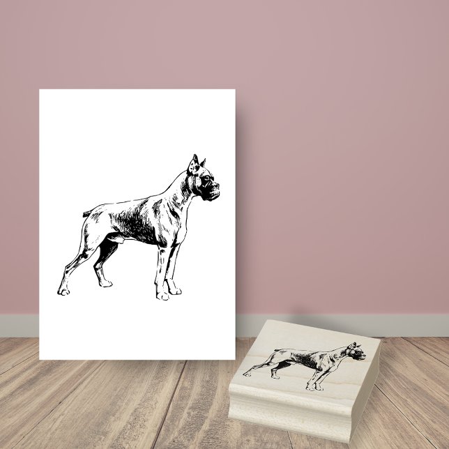 Boxer Dog Breed Rubber Stamp (Creator Uploaded)
