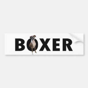 Boxer Dog Bumper Sticker - BOXER