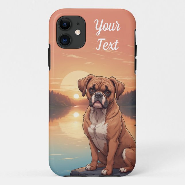 Boxer Dog by Lake Case-Mate iPhone Case (Back)