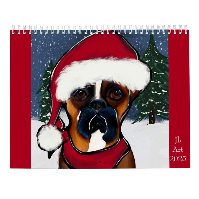 Boxer Dog Calendar (Back)