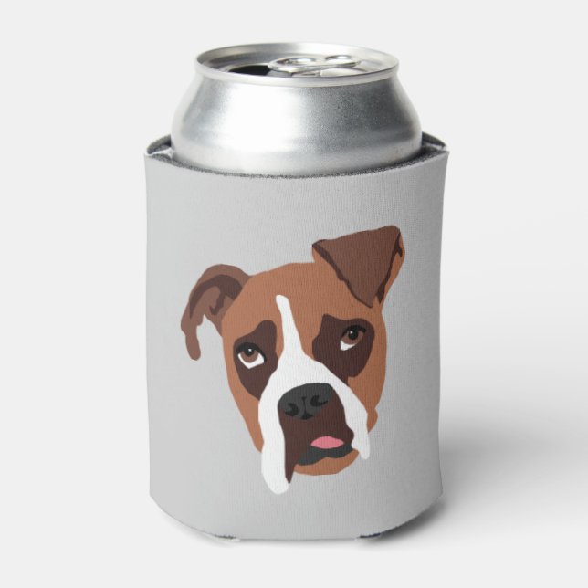 Boxer Dog Can Cooler (Can Front)