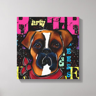Boxer Dog Canvas Print