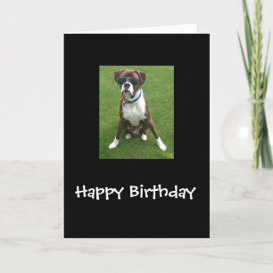 Boxer Dog Card