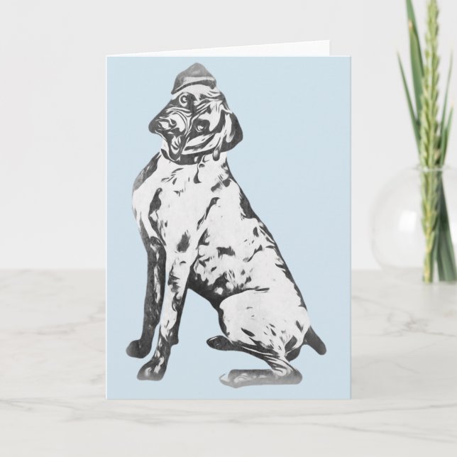Boxer Dog Card (Front)