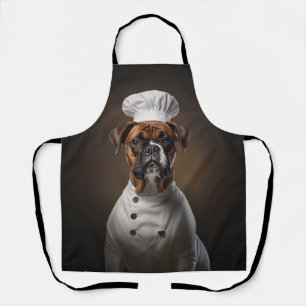 Boxer Dog Chef Apron