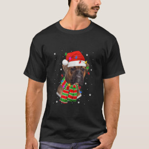 Boxer Dog Christmas Lights Xmas Pajamas Tank Top