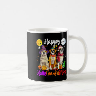 Boxer Dog Christmas Thanksgiving Happy Halloween Coffee Mug