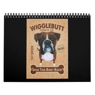 Boxer Dog Cookie Boxer Dog Lover Cute Boxer Calendar