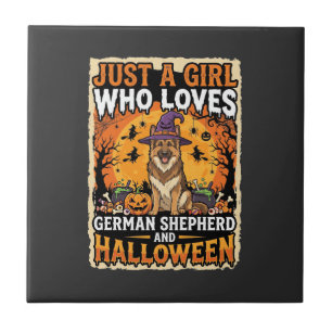 Boxer Dog Couple Happy Valentines Day Tile