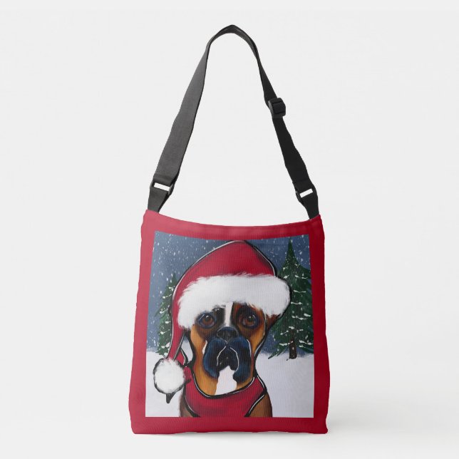 Boxer Dog Crossbody Bag (Front)