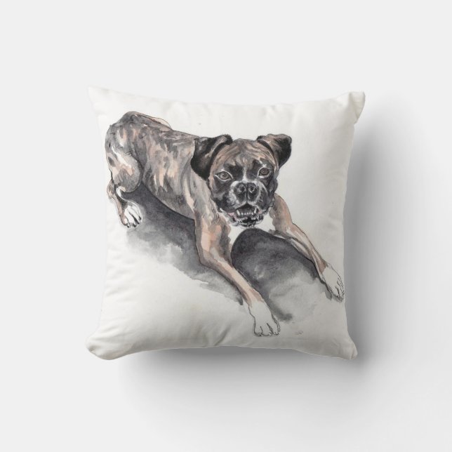 Boxer dog cushion (Front)