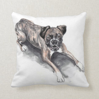 Boxer dog cushion