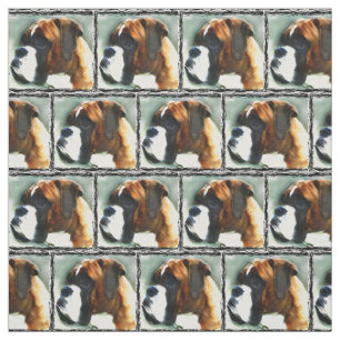 Boxer dog Custom Fabric