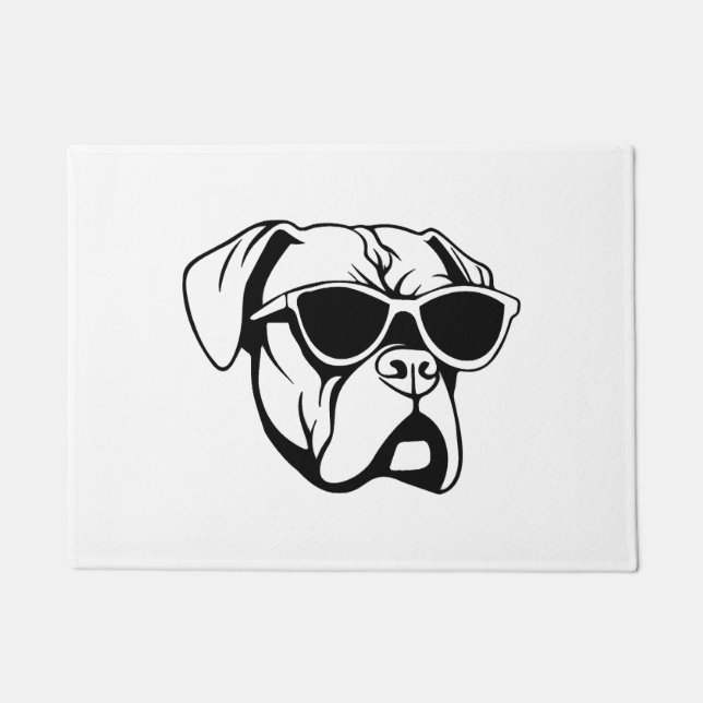 Boxer Dog Doormat (Front)