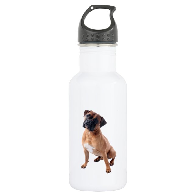 Boxer Dog Drink Bottle (Front)