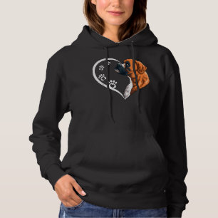 Boxer Dog For Women Girls Kids Heart Cute Boxer D Hoodie