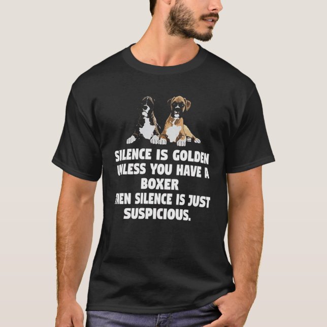 Boxer Dog Funny T Shirt (Front)